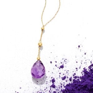 Ross-Simons 8.00 Carat Amethyst Y-Necklace in 14kt Yellow Gold. 18 inches