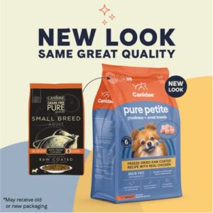 Canidae Pure Petite Freeze-Dried raw coated Recipe with Real Chicken Dog Dry 4 lbs.