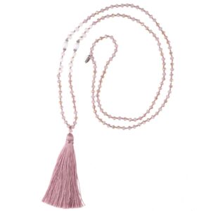 kelitch women necklace tassel pearl necklace long tassel necklace shining crystal necklace new