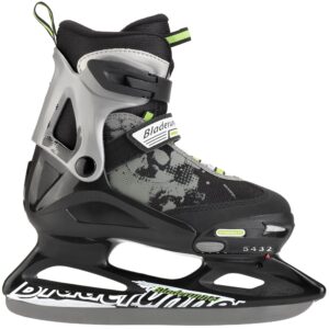 Bladerunner Kids Ice Skates, Black/Green, Size 5-8