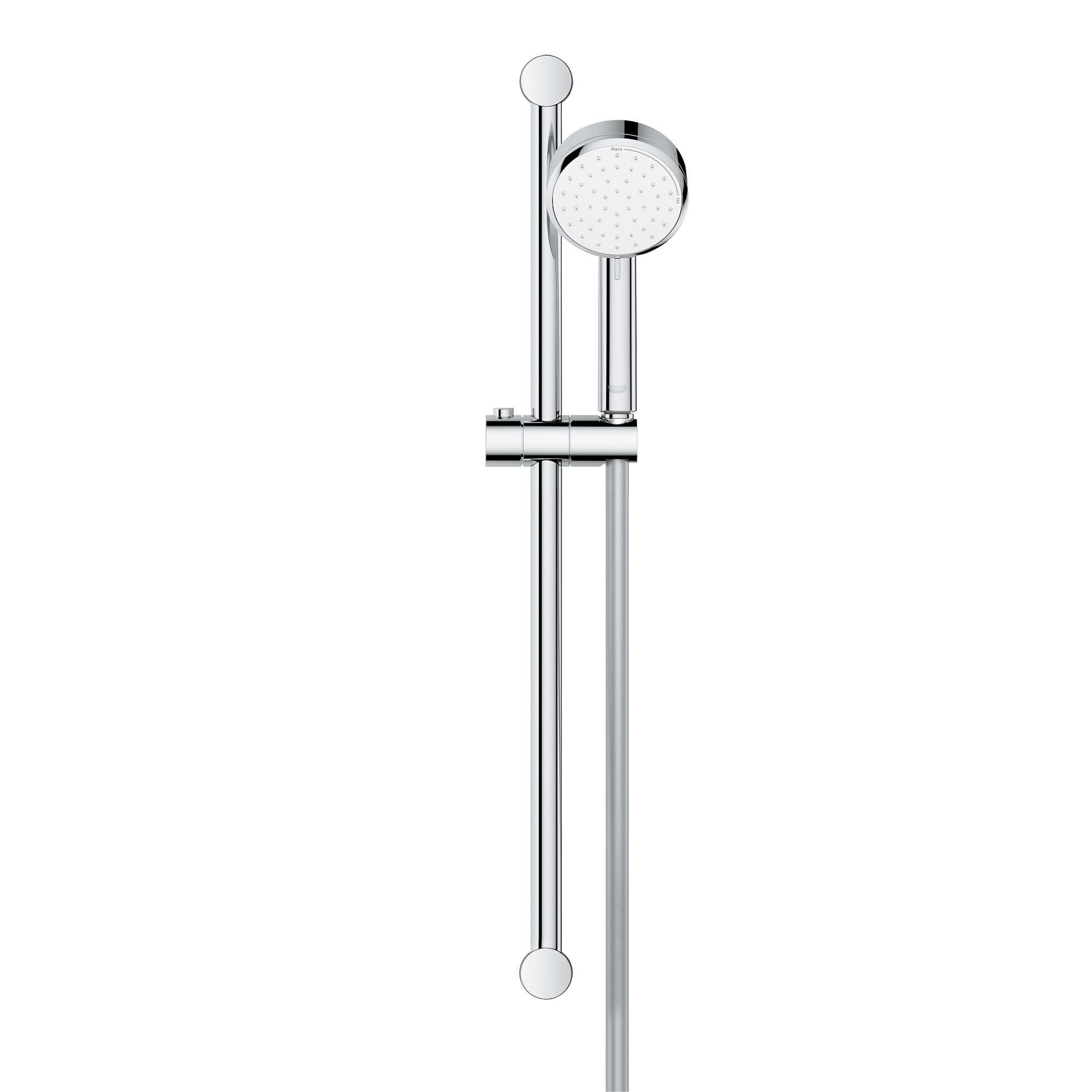 Grohe 26076002 New Tempesta Cosmopolitan 100 2 Spray Shower Rail Set, Starlight Chrome, 24 Inch