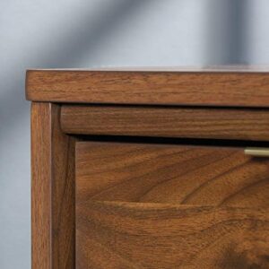 Sauder Clifford Place L-Desk, L: 59.06" x W: 53.54" x H: 30.2", Grand Walnut finish