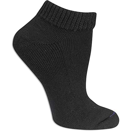 Dr. Scholl's womens Diabetes & Circulator - 4 Pair Packs Casual Sock, Black, 8-12 US