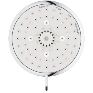 GROHE 26043001 Tempesta Cosmopolitan Fixed 4-Setting Shower Head, Rain O2 Rain Massage Jet Settings, Starlight Chrome