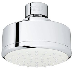 grohe 26051001 tempesta cosmopolitan fixed water-efficient shower head, starlight chrome 4 inch