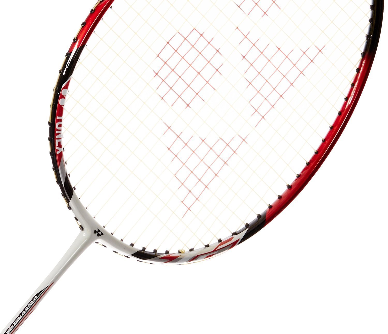 YONEX Badminton Racket Nanoray Series 2018 with Full Cover Professional Graphite Carbon Shaft Light Weight Competition Racquet High Tension Fast Speed Performance (NR7000I - White/Red, Pack of 1)