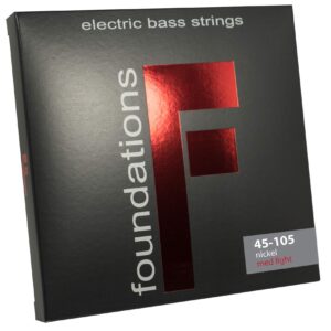 s.i.t. strings fn45105l foundations nickel bass guitar strings, 4-string med light