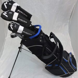 Mens Complete Golf Set - Right Handed Clubs Driver, Fairway Wood, Hybrid, Irons, Putter, Stand Bag Regular Flex