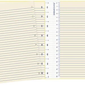 Filofax B115061U Refillable Classic Pastel Notebook, A5 Size, 112 Cream colored moveable pages. Includes 4 Indexes (one with pocket), a page marker and elastic closure, Lemon