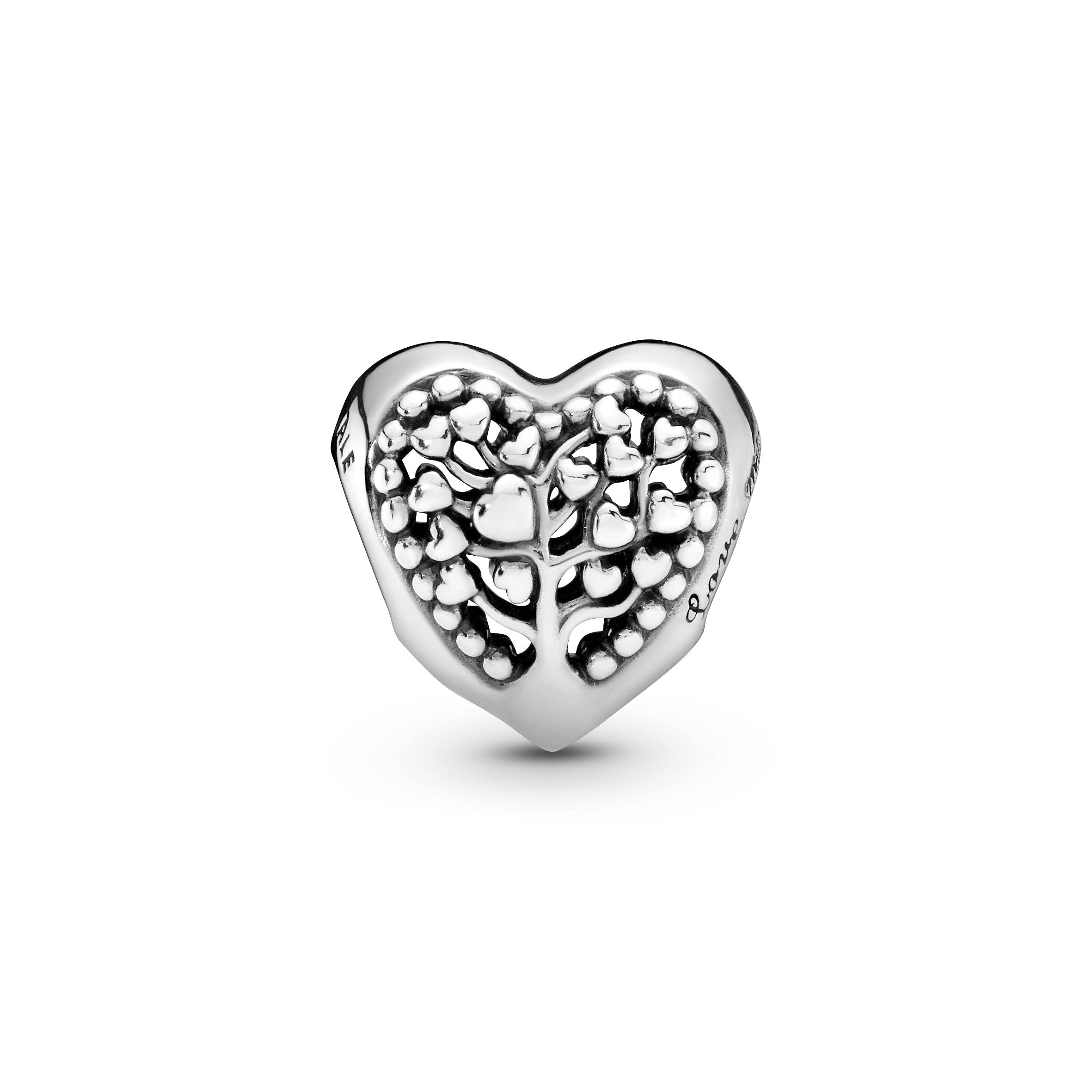 PANDORA Jewelry Flourishing Hearts Sterling Silver Charm