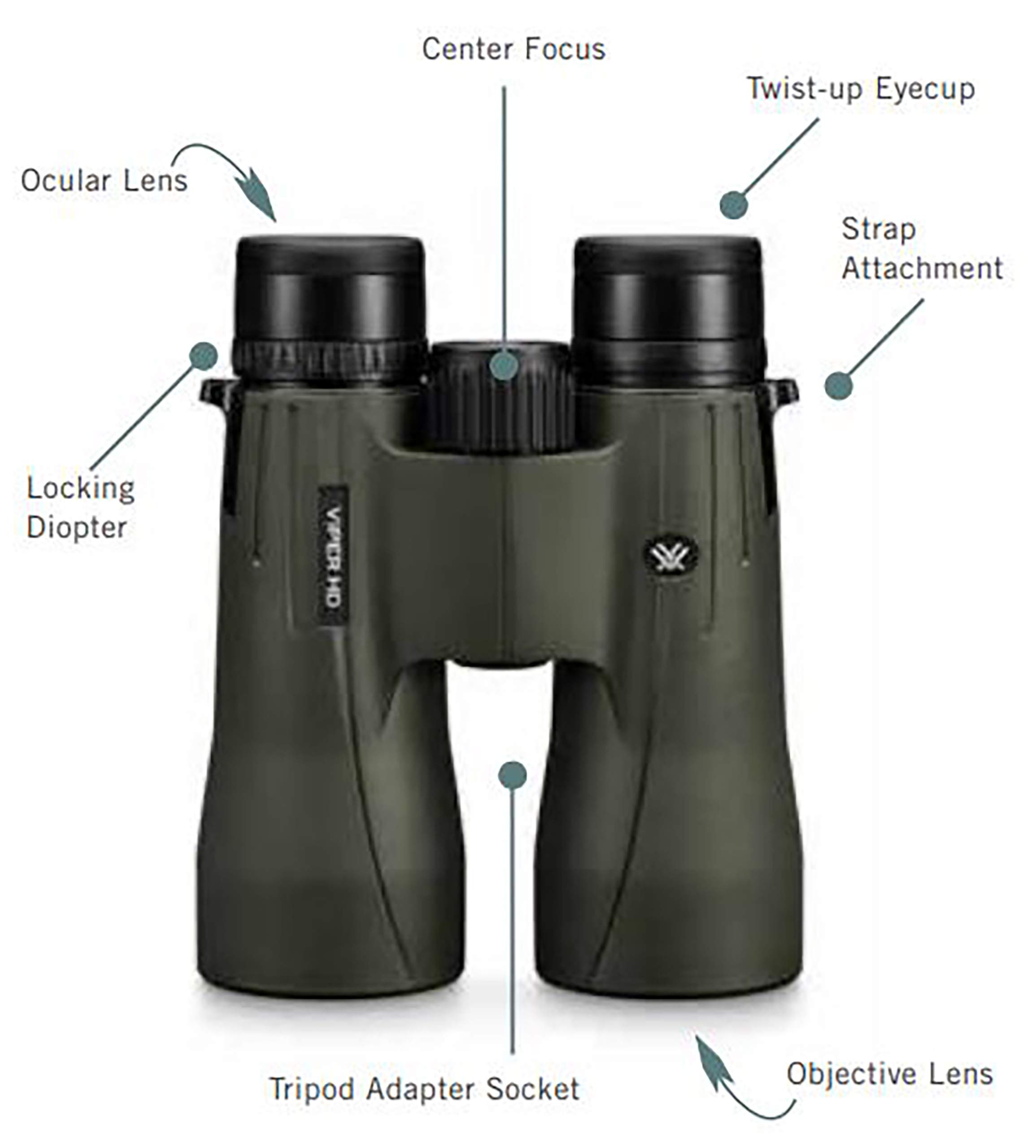 Vortex Optics Viper HD Roof Prism Binoculars 10x50