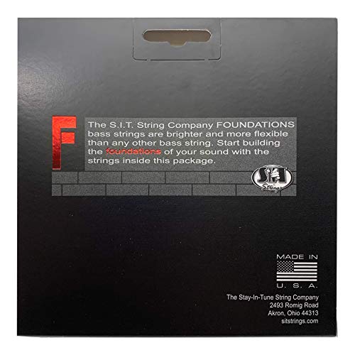 S.I.T. Strings FN545125L Foundations Nickel Bass Guitar Strings, 5-String Med Light