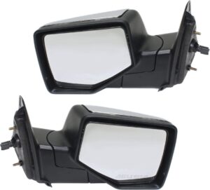 kool vue driver & passenger side power mirrors for ford ranger 2006-2011 chrome