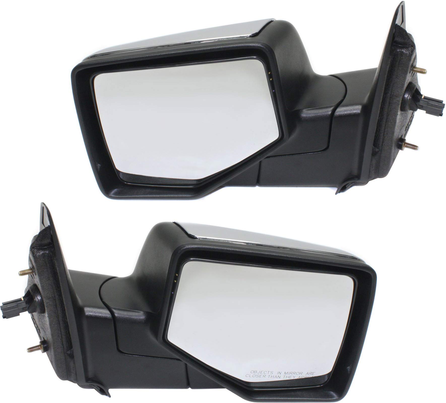 Kool Vue Driver & Passenger Side Power Mirrors for Ford Ranger 2006-2011 Chrome