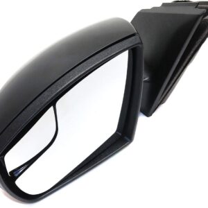 Kool Vue Driver Side Power Non-Heated Mirror for Ford Focus 2012-2014 With Signal Light & Spotter Glass; Without Puddle Lamp Paintable 4-Door, Hatchback