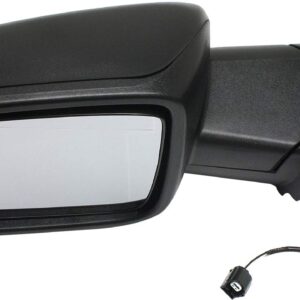 Kool Vue Driver Side Non-Electric Mirror for Ram 1500 2013-2018 Manual Fold Without Signal Light, Blind Spot Light, Memory & Puddle Lamp Textured w/o Towing Package