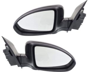 kool vue driver & passenger side power mirrors for chevrolet cruze 2011-2015 paintable