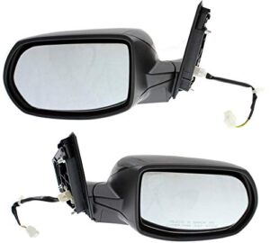 kool vue driver & passenger side power non-heated mirrors for honda cr-v 2012-2014 paintable