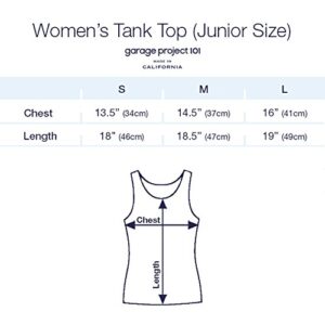 GarageProject101 Classic Bronco Front Women's Tank Top (Junior Size) (L) Oatmeal