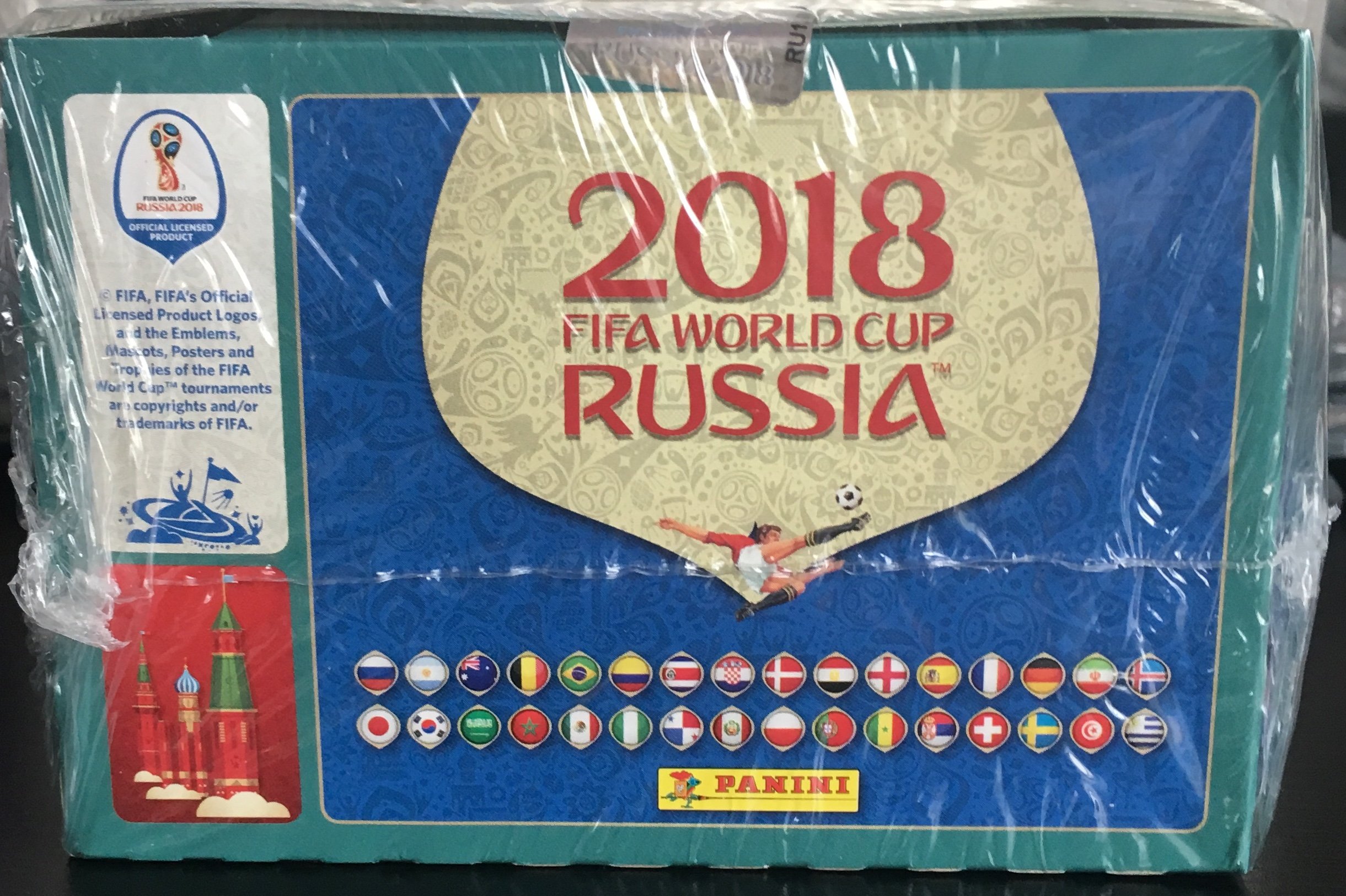 Russia 2018 World Cup Sticker Box International Version 104 Packets