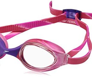 Speedo Unisex-child Swim Goggles Junior Hyper Flyer Ages 6-14, Pop Purple