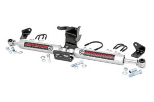 rough country n3 dual steering stabilizer for 18-24 jeep jl/gladiator jt - 87304