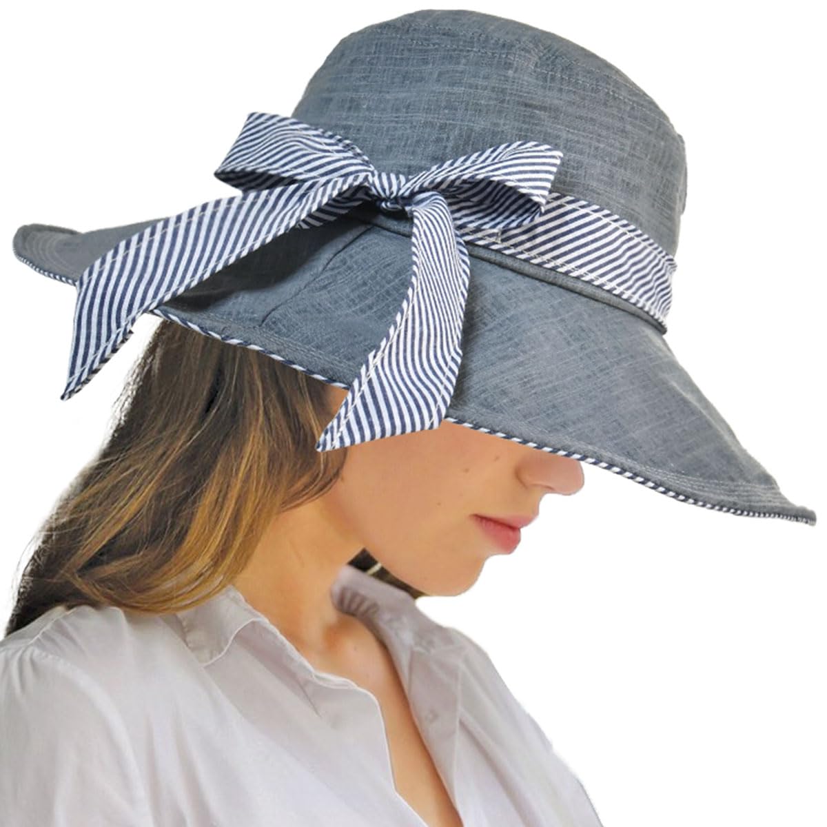 SOMALER Sun Hats for Women Roll-up Wide Brim Summer Beach Hat Foldable Floppy Cotton Hat