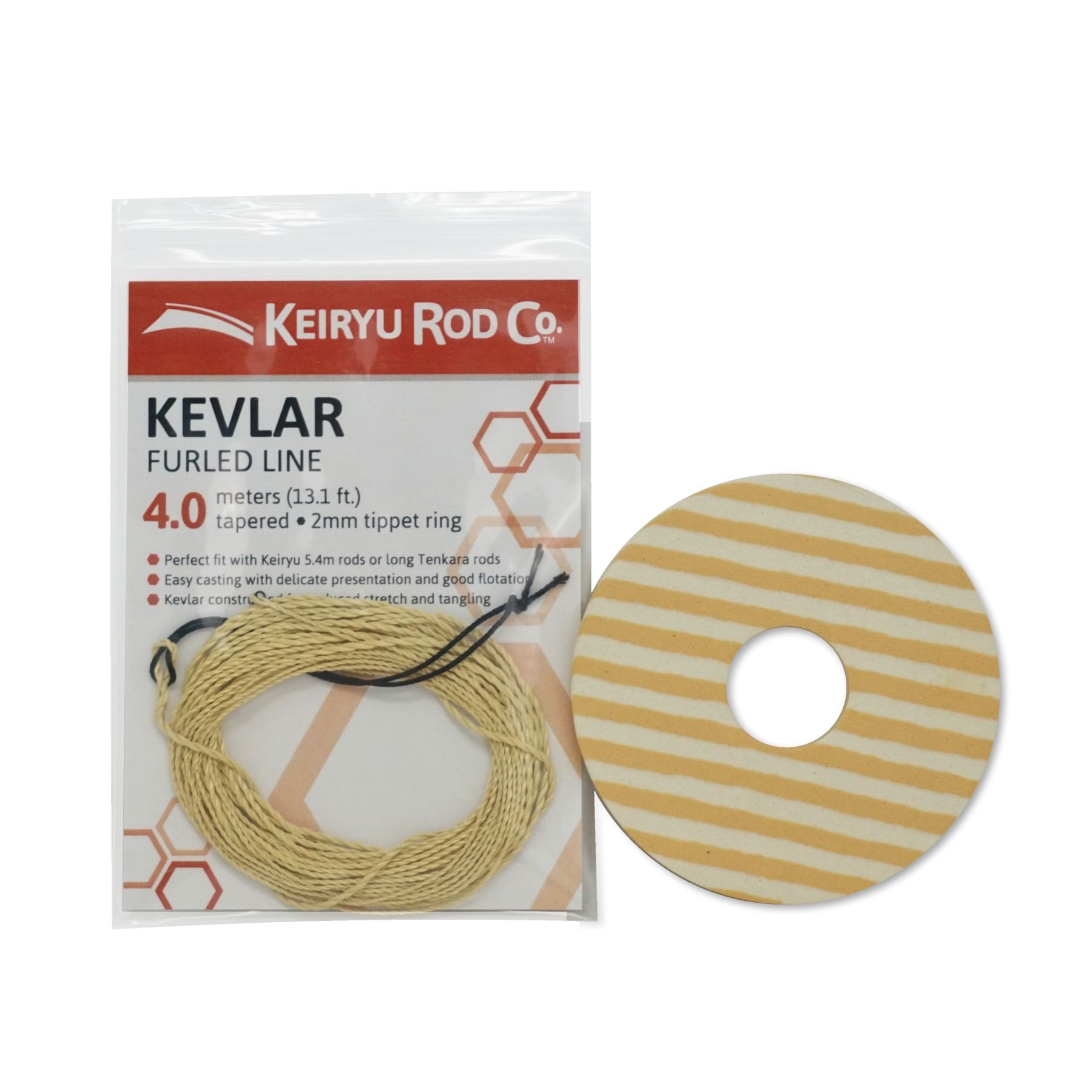 Keiryu Rod Co. New - Kevlar Furled Tapered Line for Keiryu and Tenkara, 4.0 Meters / 13.1 ft.