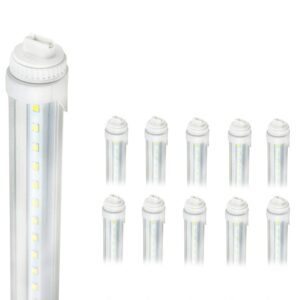 greensun 10 pcs r17d 6ft led tube light, 30w f72t12/cw/ho led replacement 6ft, super bright 5500k daylight for commercial household lighting, clear cover