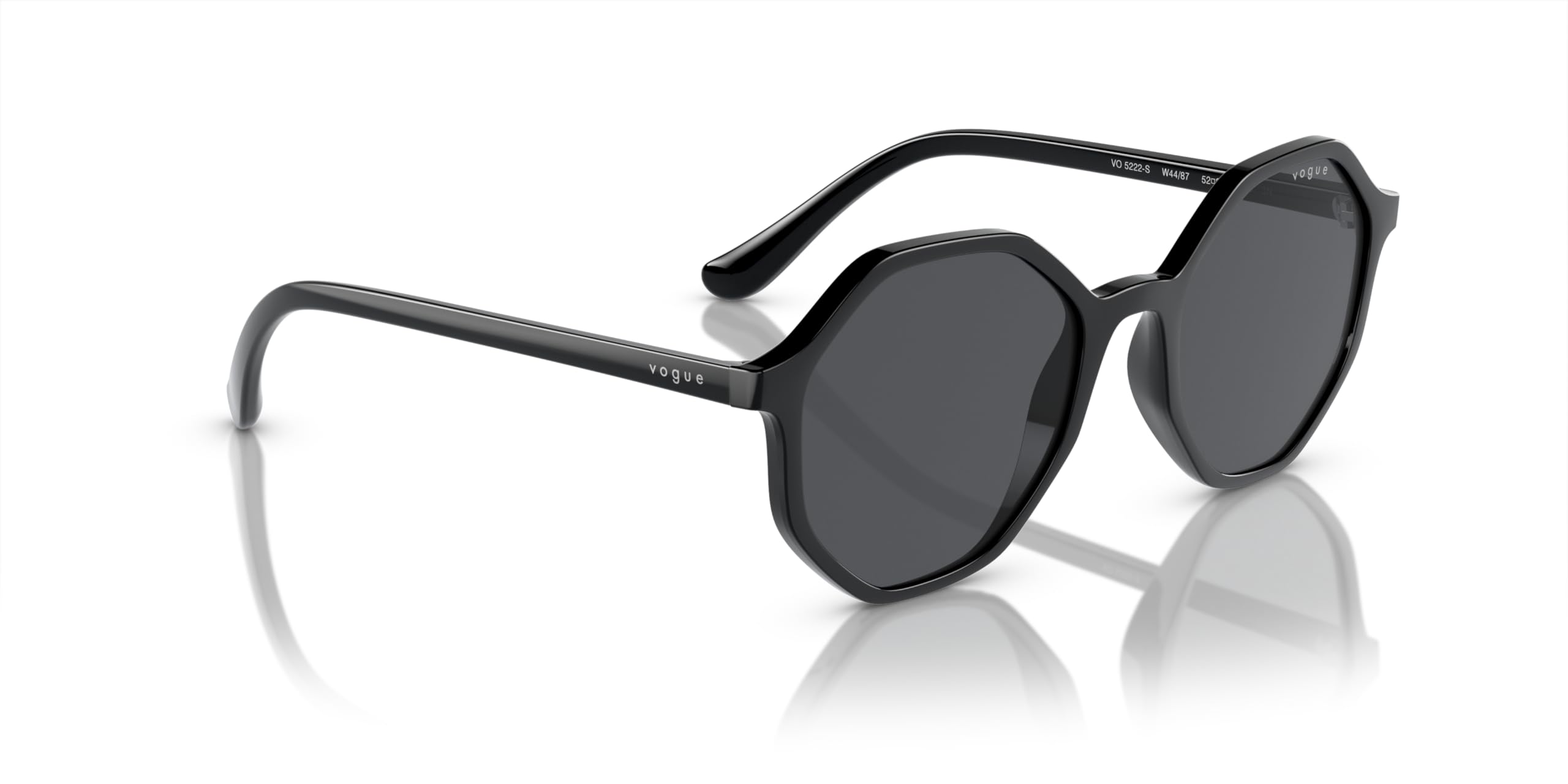 Vogue Eyewear Woman Sunglasses Black Frame, Grey Lenses, 52MM