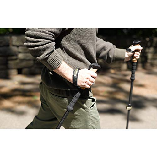 Montem Ultralight 3K Carbon Fiber Hiking/Walking/Trekking Poles - One Pair (2 Poles) … (Black)