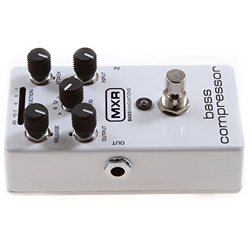 MXR M87 Bass Compressor Effects Pedal with True Bypass BUNDLED WITH 4 Pack of Hosa CFS-106 6-Inch Guitar Patch Cables