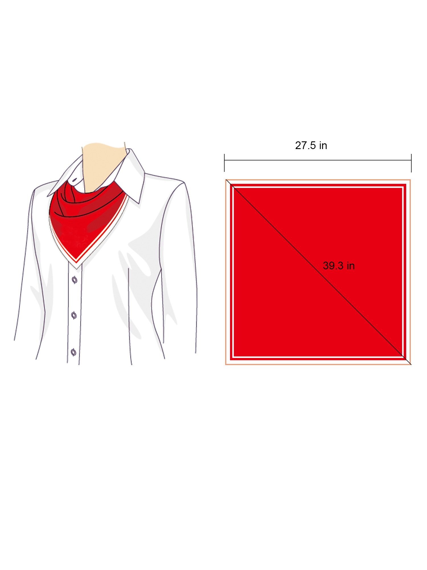 SATINIOR Chiffon Scarf Women Square Handkerchief Lightweight Satin Ribbon Scarf Retro Neck Scarf