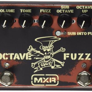 MXR SF01 Slash Octave Fuzz Effects Pedal Bundle with 4 MXR Right Angle Patch Cables