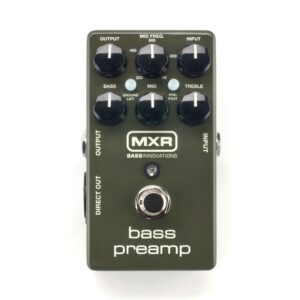 MXR M81 Bass Preamp Effects Pedal Bundle with 4 MXR Right Angle Patch Cables