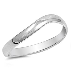 Sterling Silver Women's Men's Thumb Ring Strong Unique 925 Band 3mm Size 13