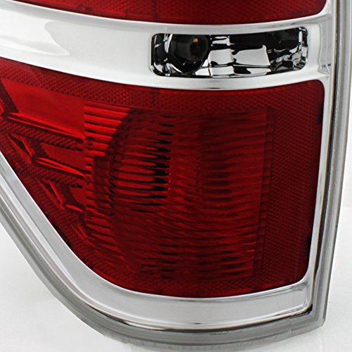 AKKON - For [Red Clear] 2009-2014 Ford F150 F-150 Styleside Pickup Truck Rear Tail Lights Brake Lamp Replacement