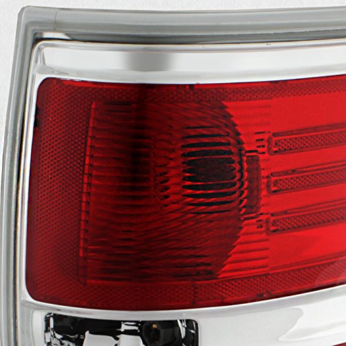 AKKON - For [Red Clear] 2009-2014 Ford F150 F-150 Styleside Pickup Truck Rear Tail Lights Brake Lamp Replacement