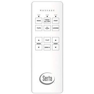 serta motion perfect 2.0 (new black 2020 version-) replacement remote for adjustable bed- does not have 6 pins