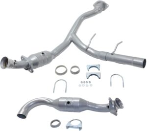 evan fischer catalytic converter 46-state legal, set of 2 compatible with 5.4l engine 2009-2010 ford f-150, 2007-2014 expedition, fits 2007-2013 lincoln navigator driver and passenger side