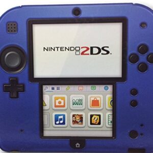 PdP Silicone Protective Case Compatible with Nintendo 2DS – Non-Slip Textured Grip Nintendo 2DS Case – Full Front and Back Protection 2DS Non-Screen Protector – Cute and Modern Colors (Blue)