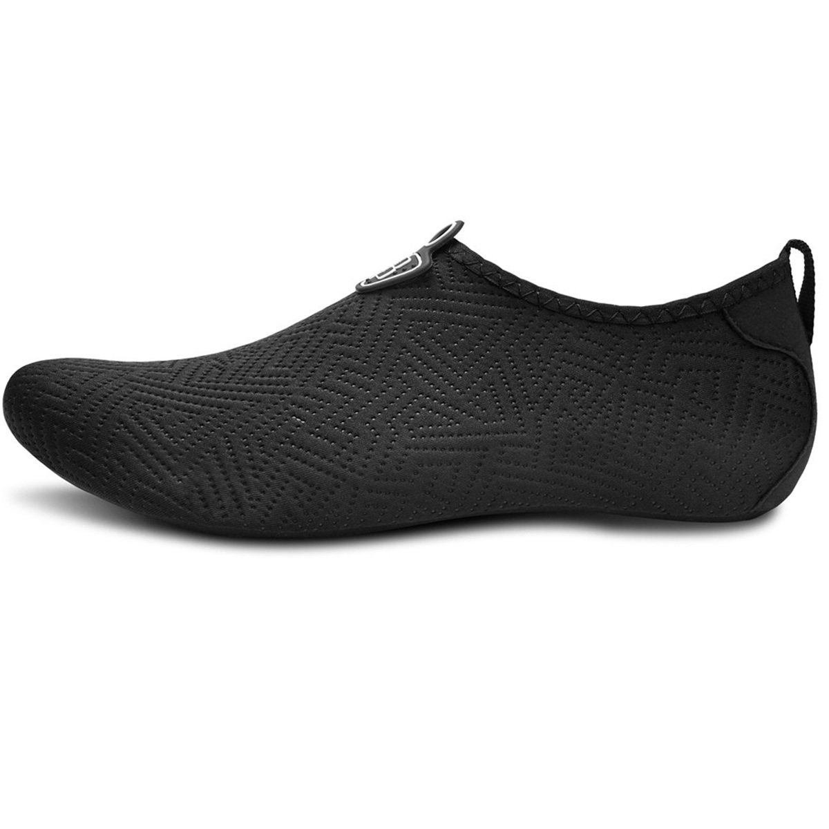 BARERUN Barefoot Quick-Dry Water Sports Shoes Aqua Socks for Swim Beach Pool Surf Yoga for Women Men (L(W:8.5-9.5,M:7-7.5), Black Lines)