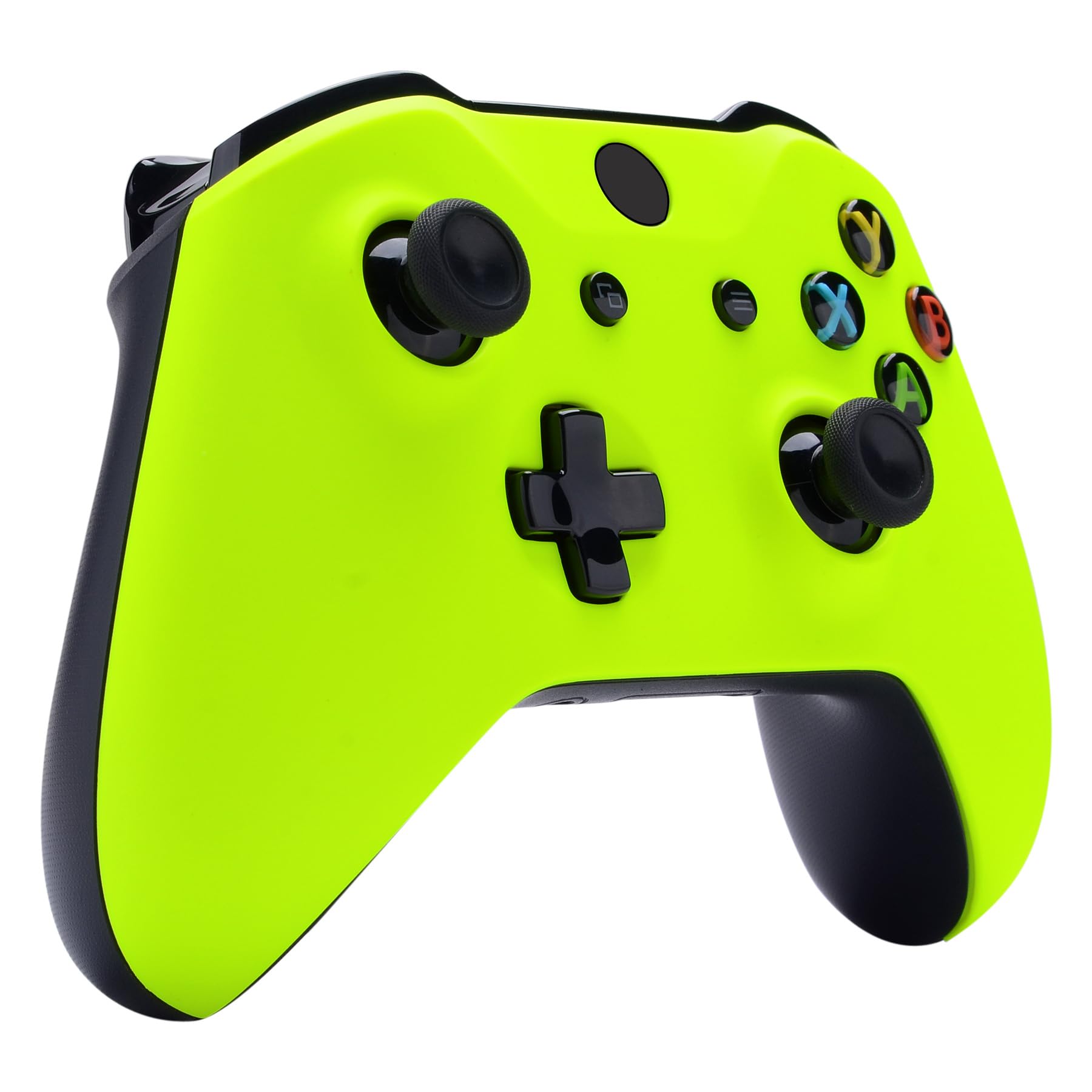 eXtremeRate Soft Touch Lime Yellow Front Housing Shell Faceplate, Comfortable Soft Grip Replacement Kit Cover for Xbox One S X Wireless Controller Model 1708 - Controller NOT Included