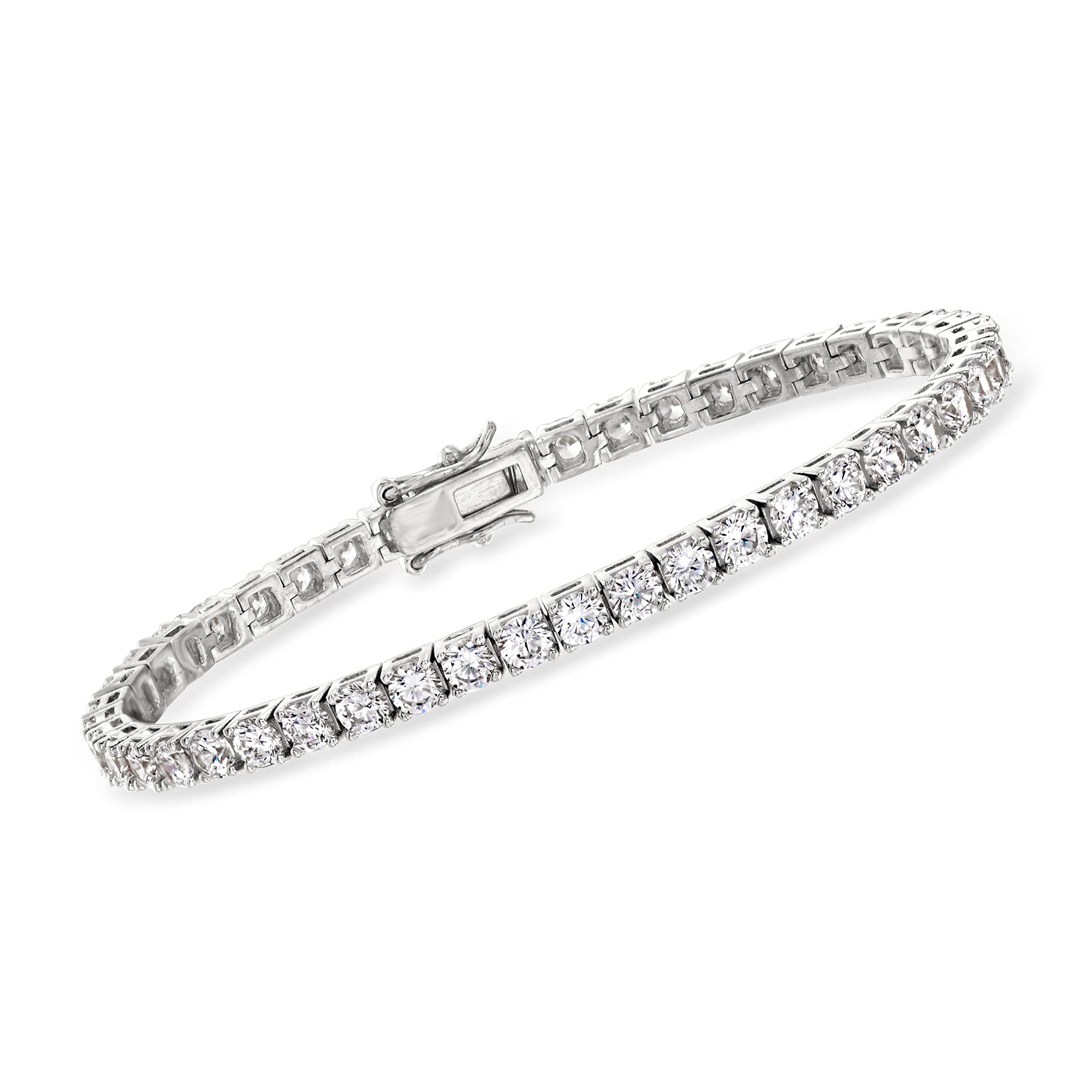 Ross-Simons 8.00 ct. t.w. CZ Tennis Bracelet in Sterling Silver. 7 inches