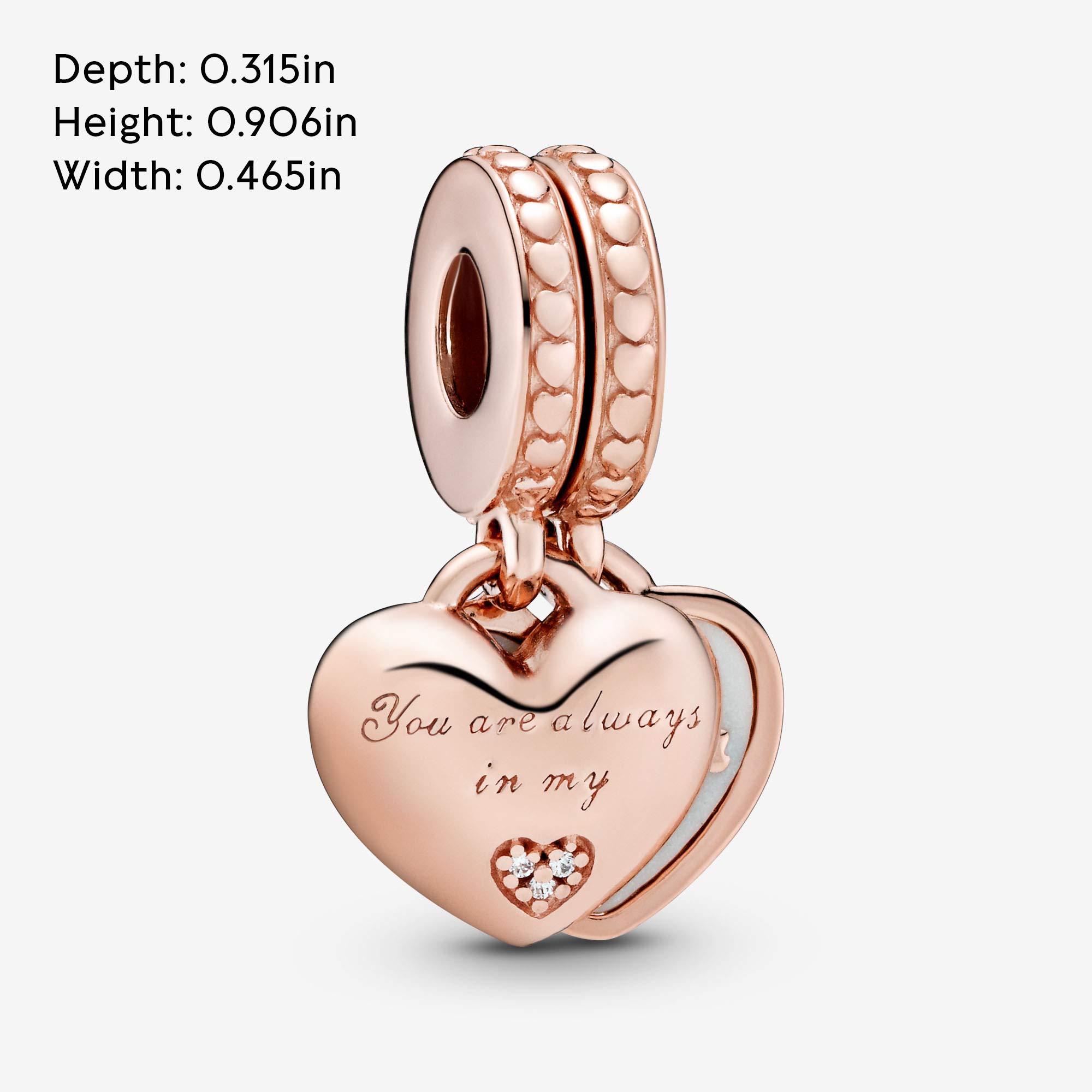 PANDORA Mother & Daughter Hearts, Silver Enamel