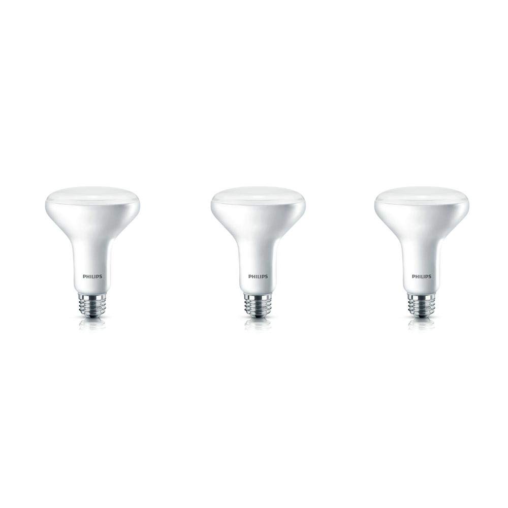 PHILIPS LED Dimmable BR30 Light Bulb: 650-Lumen, 5000-Kelvin, 11-Watt (65-Watt Equivalent), E26 Base, Frosted, Daylight, 3-Pack