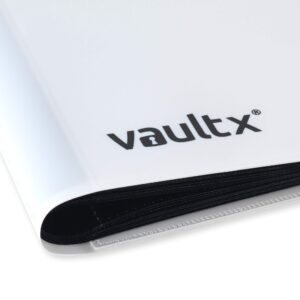 Vault X Binder - 9 Pocket Trading Card Album Folder - 360 Side Loading Pocket Binder for TCG (White)