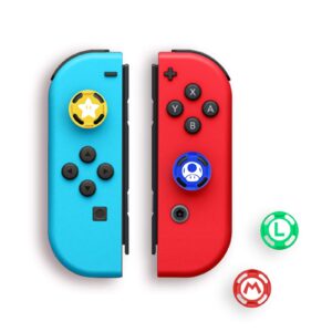 4Pcs Silicone Joystick Thumb Stick Grip Cover for Nintendo Switch Joy-Con Controller/Switch OLED/Switch Lite Limited Edition