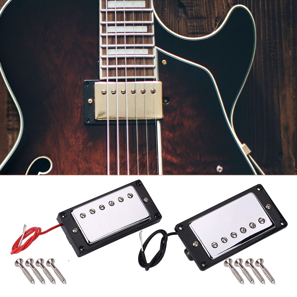 Neck Bridge Pickup Humbucker Guitar Pickup Set with Mounting Screws Guitars Accessory