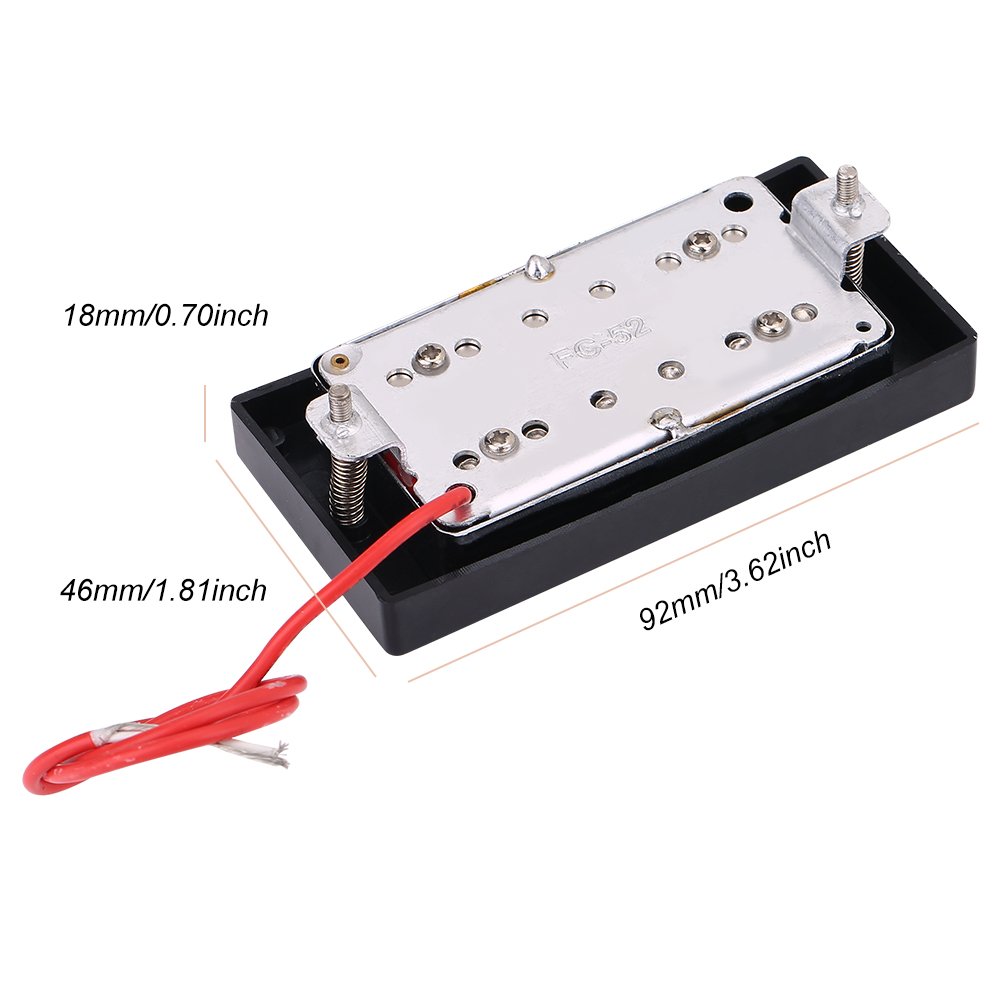 Neck Bridge Pickup Humbucker Guitar Pickup Set with Mounting Screws Guitars Accessory